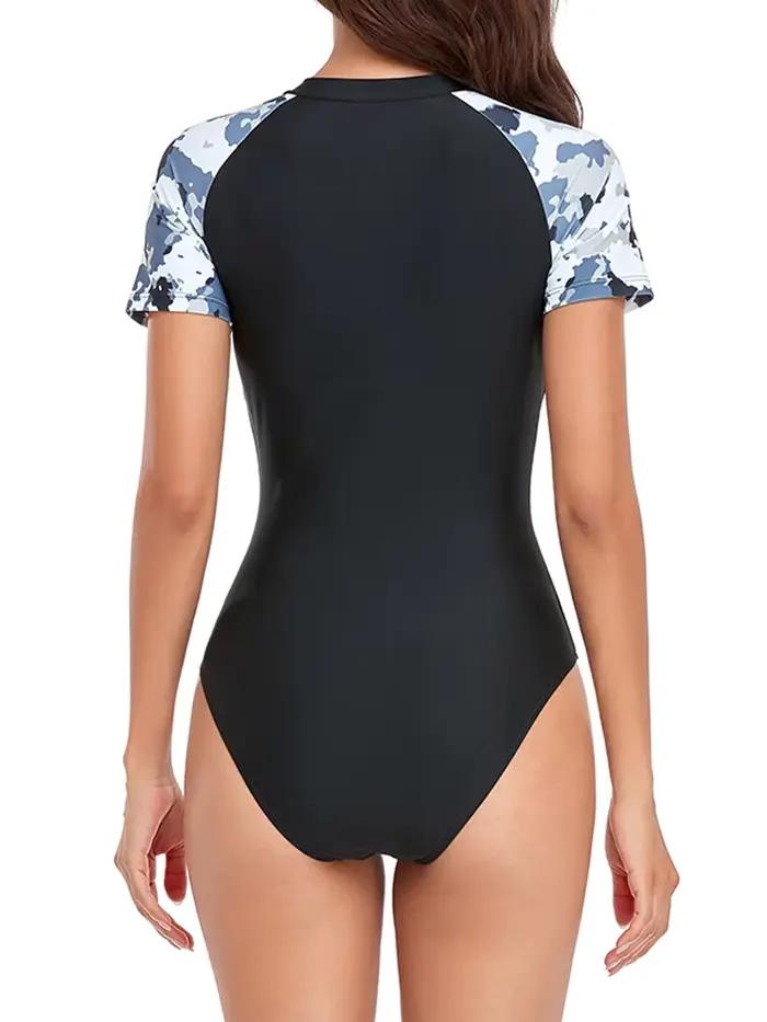 Maillot de Bain Zèbre Pour Femmes Plongée Plage Surf Polyester Elasthanne Triangle Occasions Spéciales