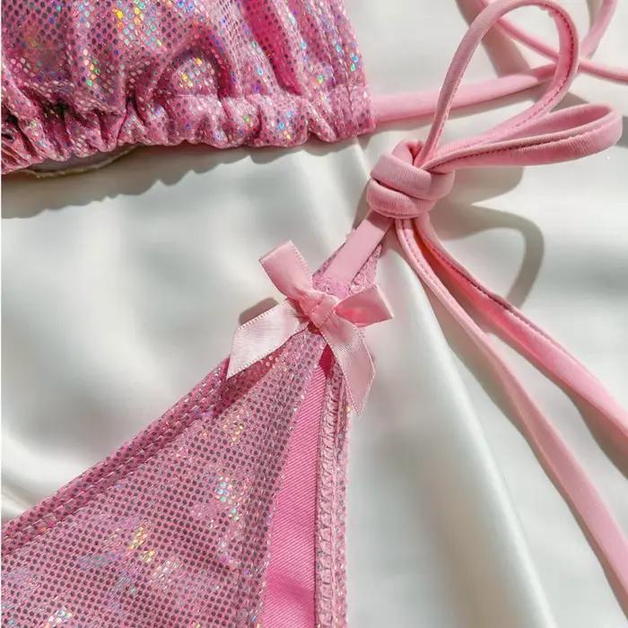 Maillot de bain à sequins pour femmes