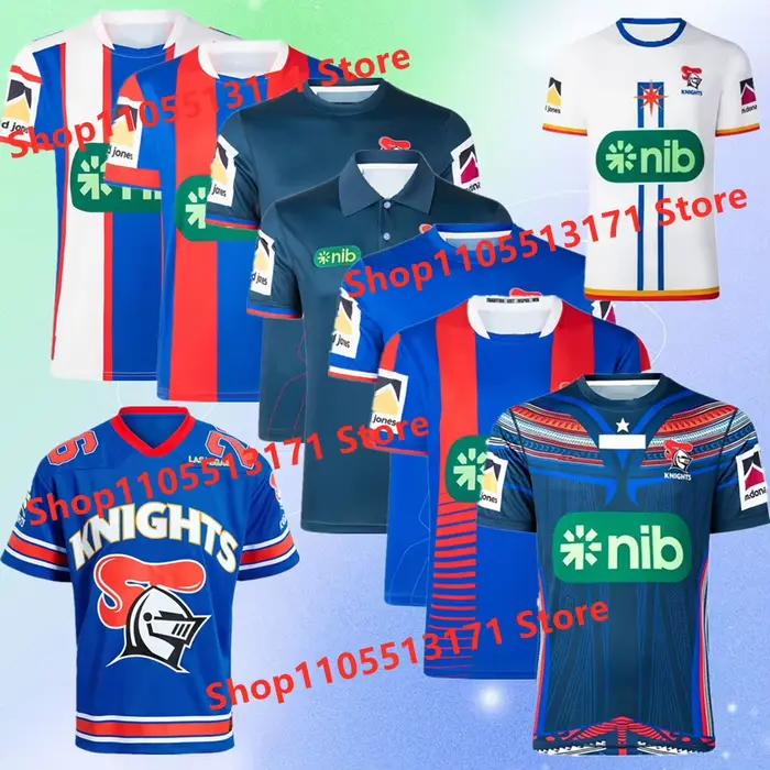 Maillot de rugby domicile/extérieur/entraînement Knights 2026 - Taille enfant : 16-26 Taille homme : S-5XL Confortable, respirant, qualité parfaite !