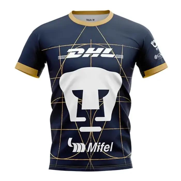Maillot de Football Design tendance Unam domicile et extérieur 2025, vêtements pour hommes et femmes, t-shirts surdimensionnés respirants à séchage rapide