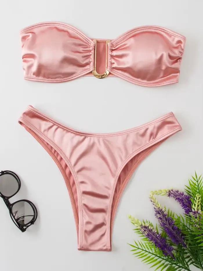 Maillot de bain bandeau bikini femme 2026