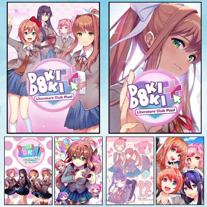 Affiche d'art HD pour la maison, Bar, café, décor, bricolage, impression Vintage pour le bureau, la maison sur le mur, Anima L-Literature D-Doki Club