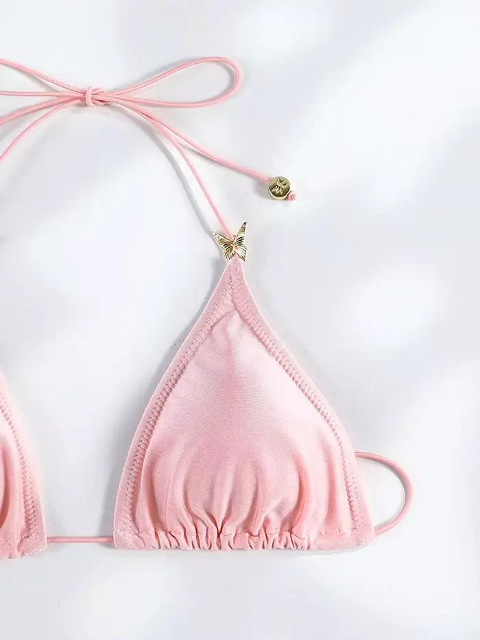 Maillot de bain triangle rose Rinabe 2026