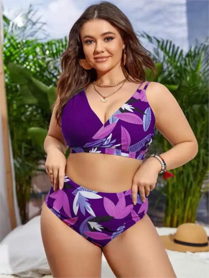 Grande taille taille haute Bikini femmes Push Up grande taille maillot de bain 2025 été Mujer grande taille ventre contrôle maillots de bain Bikini ensembles