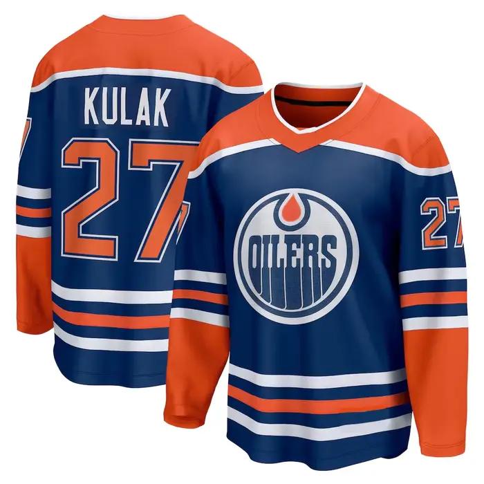 Maillot de hockey Oilers, tenue de sport, maillot y2k, sweat-shirt unisexe à manches longues et col en v, noms et numéros personnalisés