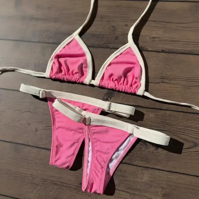 Ensemble de bikini sexy 2026 taille haute imprimé pour femme