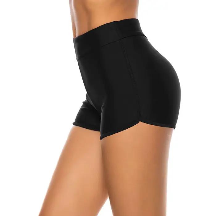 Short de bain taille haute pour femmes