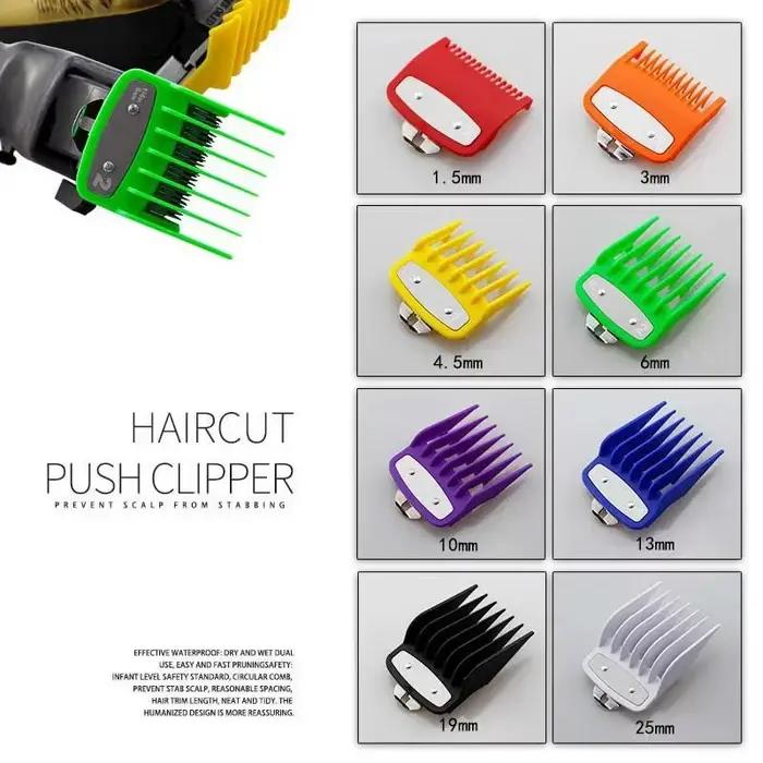 Peignes de guidage pour tondeuse à cheveux professionnelle, 8 pièces/ensemble, pour tondeuse Wahl, accessoire de coupe de cheveux, peigne limité, outils de coupe de cheveux pour Salon