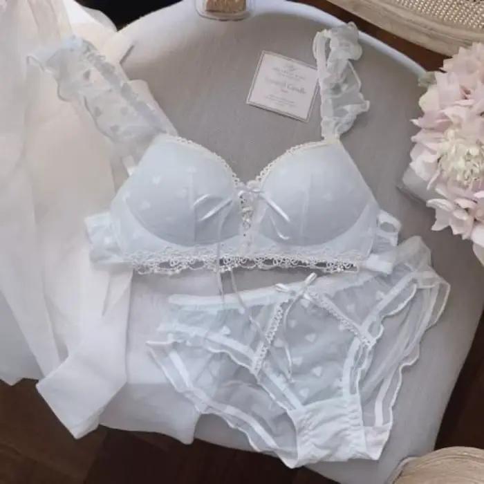 Ensemble de bralette Moyisu en dentelle, soutien-gorge d'entraînement doux pour petites poitrines, lingerie confortable pour filles, couleurs variées et tailles ajustables