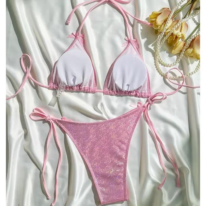 Maillot de bain à sequins pour femmes