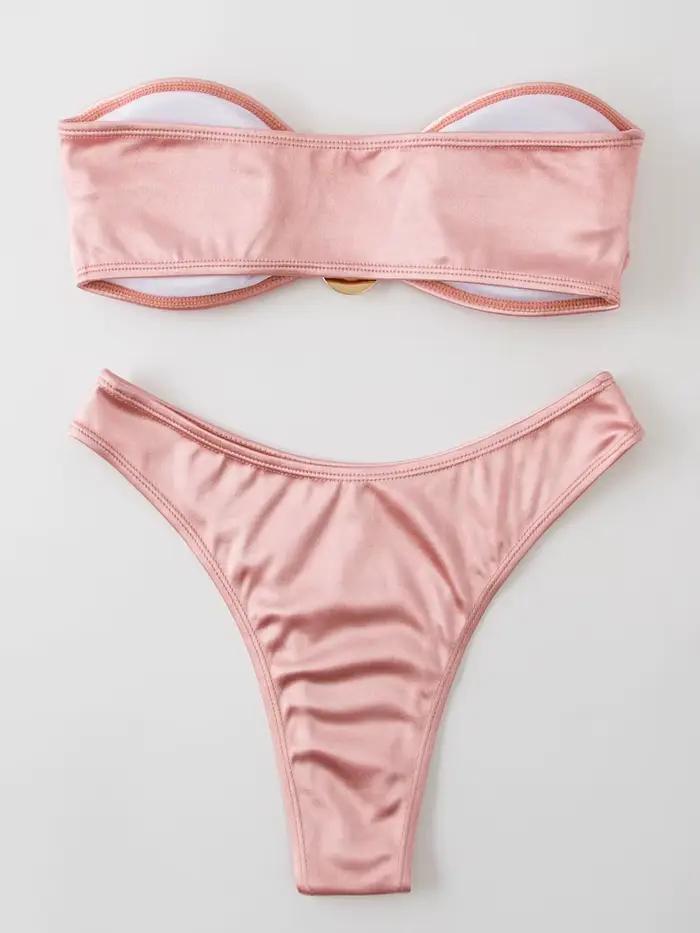 Maillot de bain bandeau bikini femme 2026