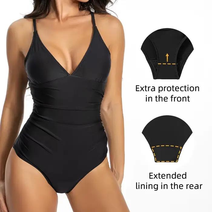 Maillot de bain 4 couches absorbant et étanche pour femme, bikini, maillot de bain RapFlow, période menstruelle, vêtements de plage étanches