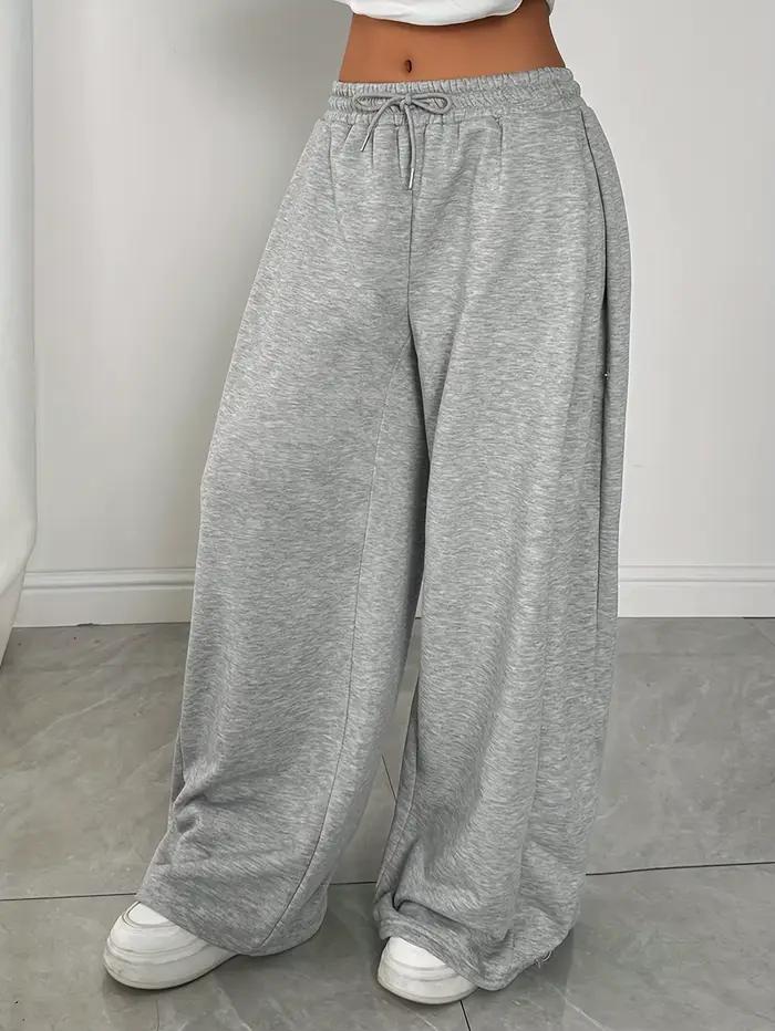 Pantalon de survêtement polaire grande taille pour femme, chaud, décontracté, ample, élégant et polyvalent, Streetwear, tendance, surdimensionné, automne et hiver