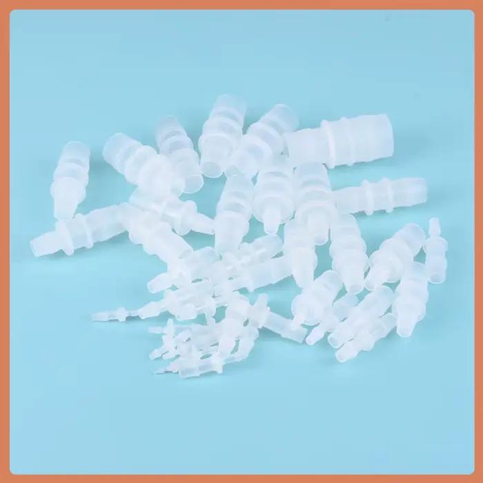 Raccord de tuyau droit en plastique et Silicone, 1.6-25mm, petite taille, pagode, couplage barbelé, réduisant l'aquarium droit, tuyau d'insertion PP
