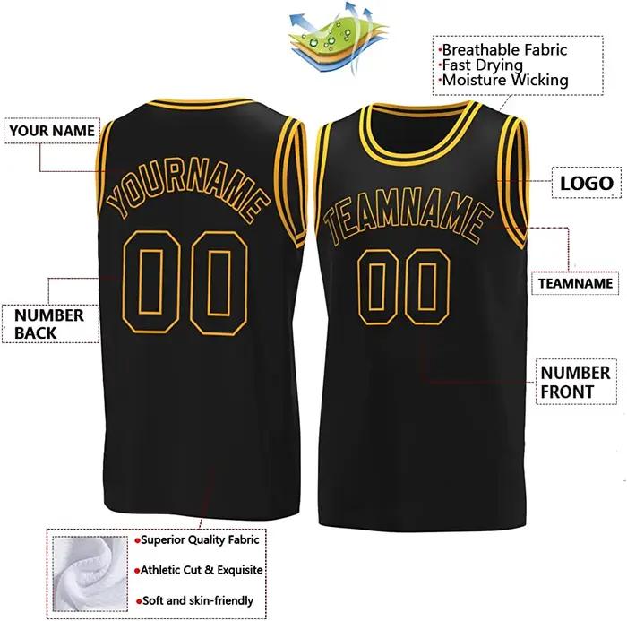 Maillot de basket-ball personnalisé pour hommes et jeunes, uniforme de basket-ball, vernis de sport personnalisé, ajouter n'importe quel numéro de nom d'équipe