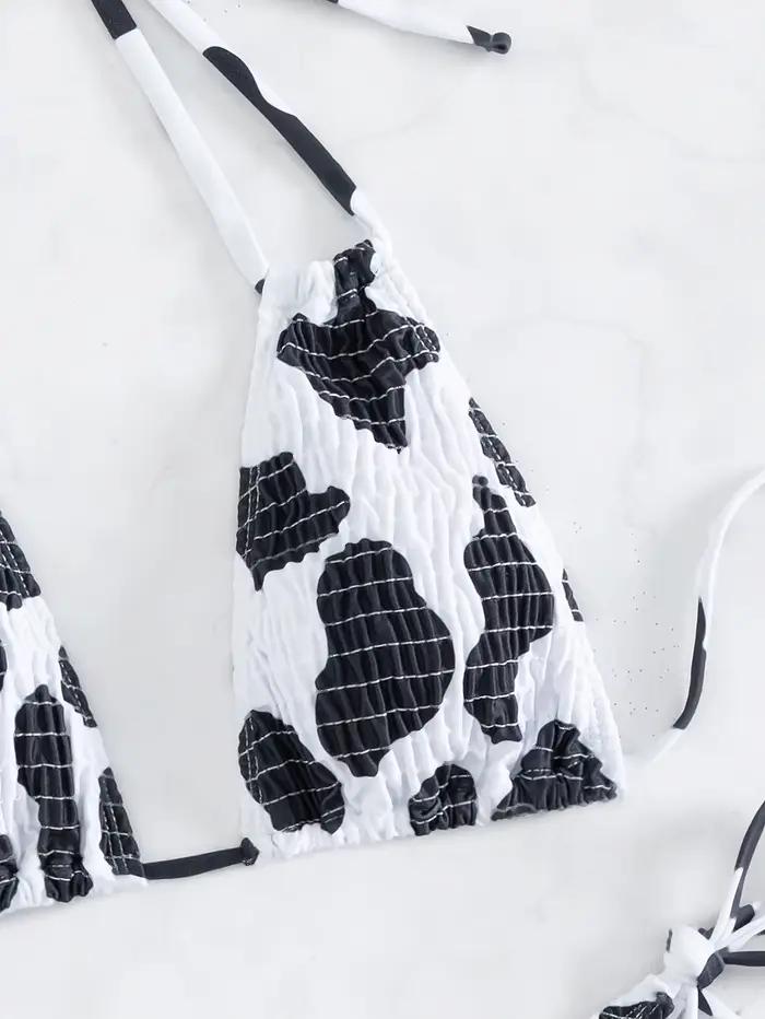 Vache imprimé Sexy Bikini été maillot de bain réglable maillots