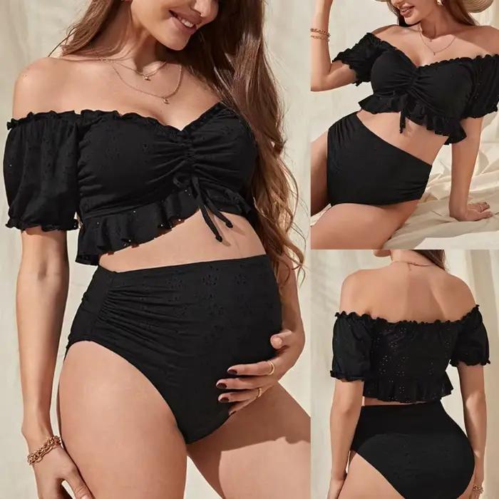 Maillot bain maternité taille haute