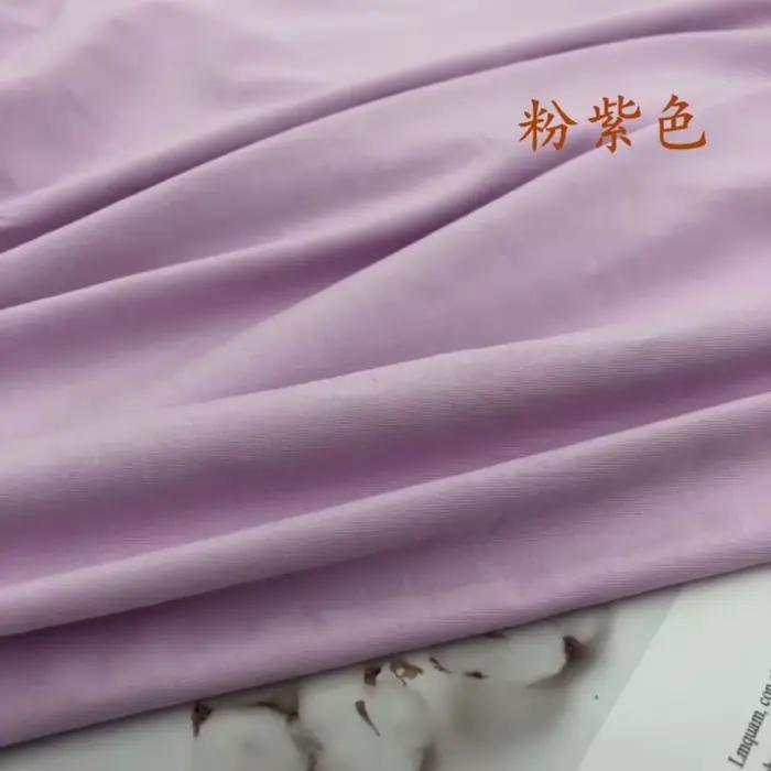 T-Shirt en LyJean-et Coton pour Enfant, Tissu Jersey à Coudre au Mètre, Printemps et Été