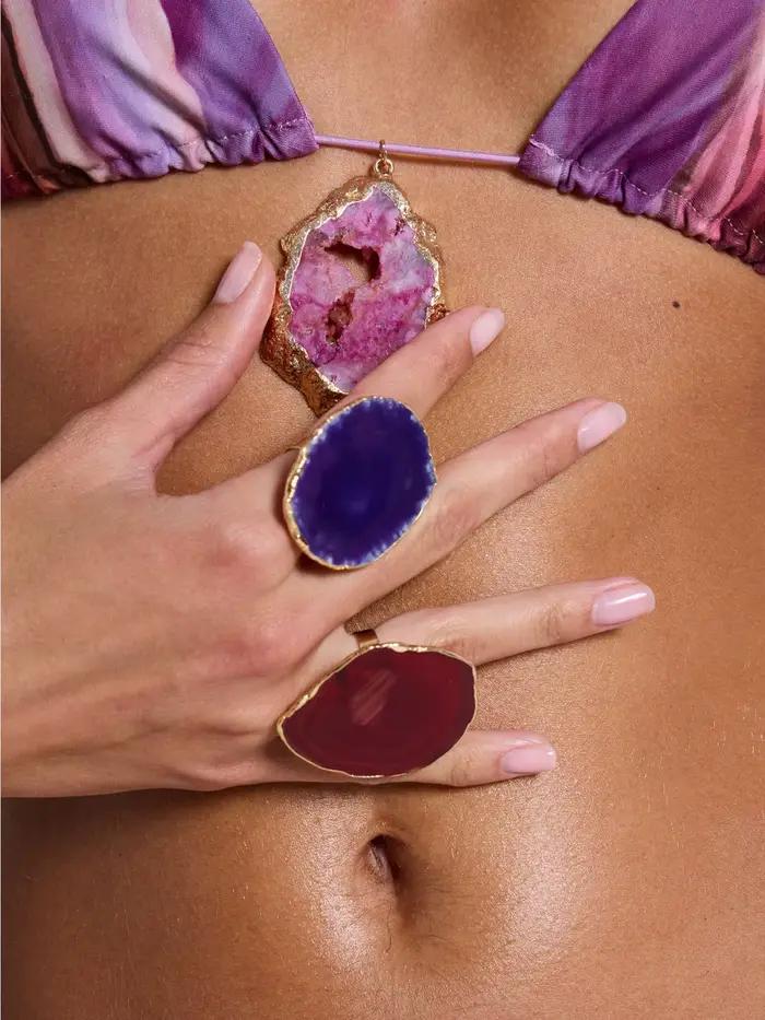 Maillot de bain violet sexy