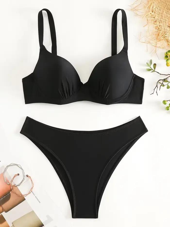 Soutien-gorge à armatures tasse Bikini brésilien femme maillot de bain femmes maillots