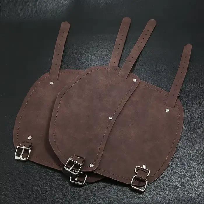 Gants d'armure médiévale pour hommes, brassards à larges manchettes, Steampunk, guerrier, gantelet, chevaliers templiers, accessoires de Cosplay en cuir
