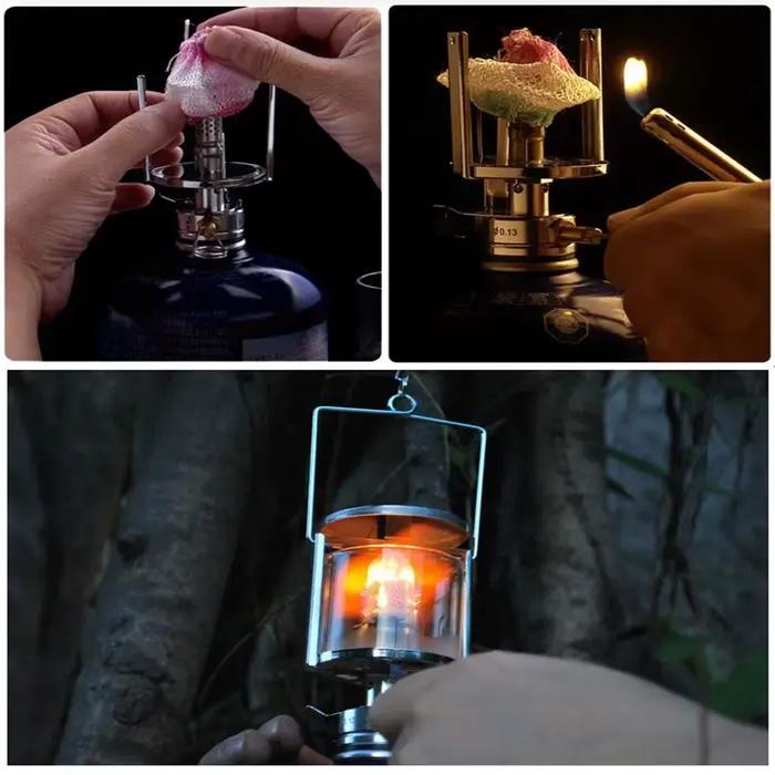 Accessoires de Camping, manteaux Non radiactifs, pièces de rechange, lanterne à gaz, couvercle de lampe de remplacement, maille légère Durable