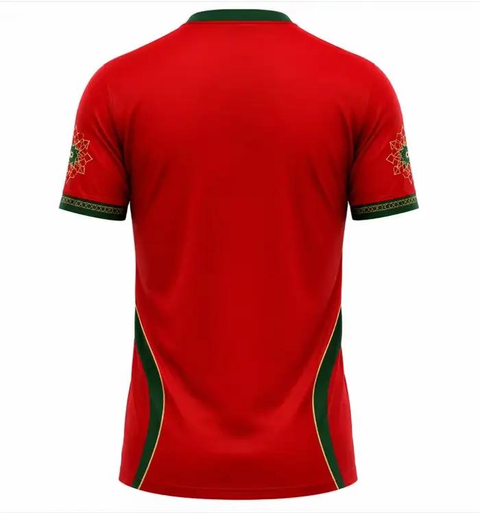 Nouveau maillot de football de l'équipe nationale du Maroc 2026, style supporter, pour entraînement sportif décontracté, T-shirt homme