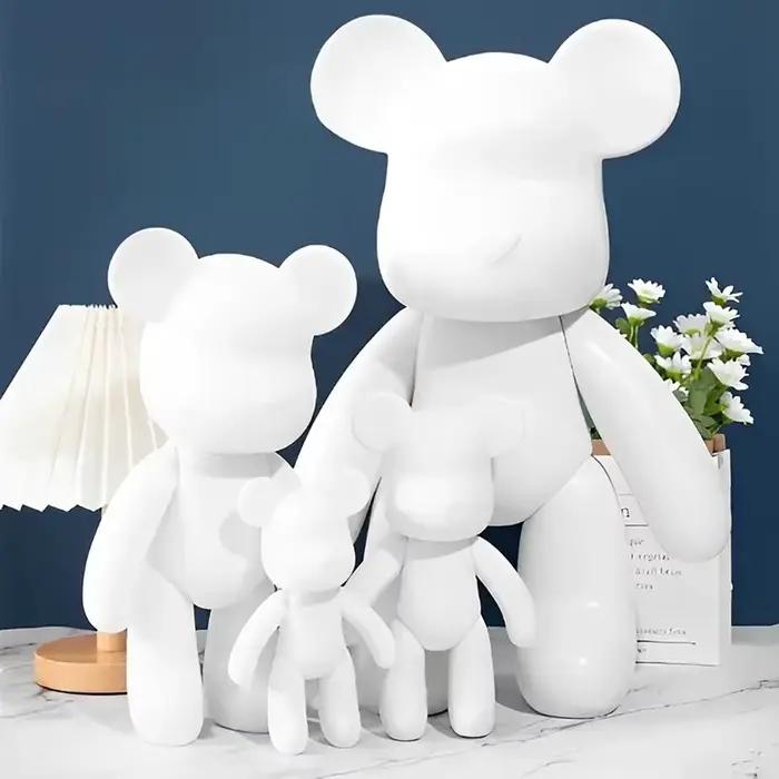 Peinture à la main en plastique de l'embryon blanc des scanner, modèle de jouet d'ours de violence, construction de nuits parent-enfant, 53cm