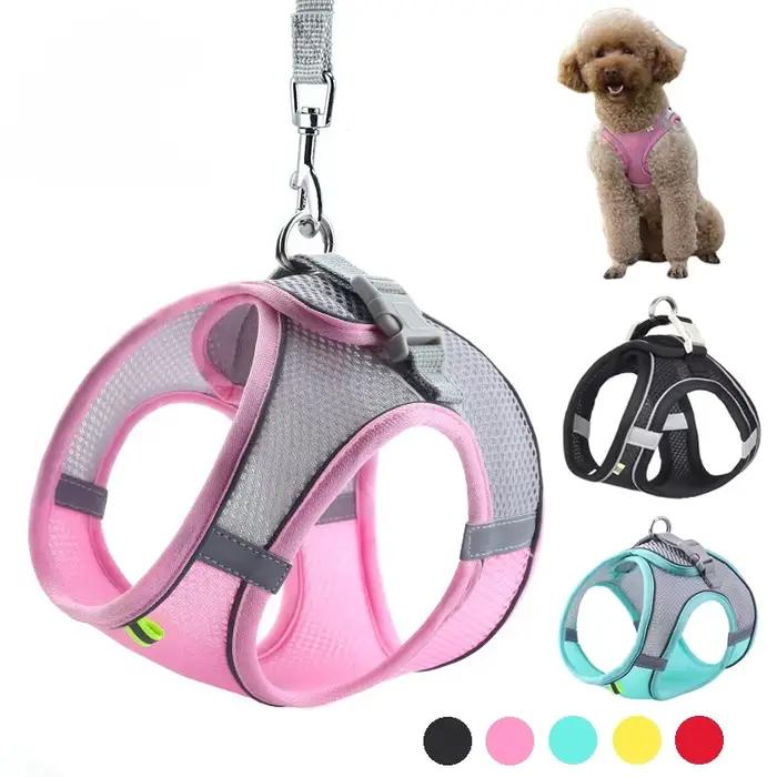 Ensemble de harnais pour chiot, accessoires pour chiens, gilet réglable pour animaux de compagnie, bouledogue français, Chihuahua, petit collier pour chien, fournitures, produits pour la maison