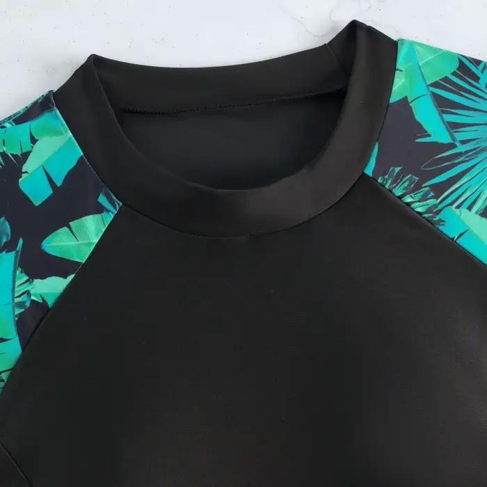 2026 manches courtes Tankini 2 pièces maillots de bain femme imprimé maillot