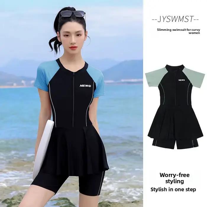 Maillot de bain une pièce conservateur sexy pour femmes Vente chaude de la saison Nouvelle mode sportive minceur