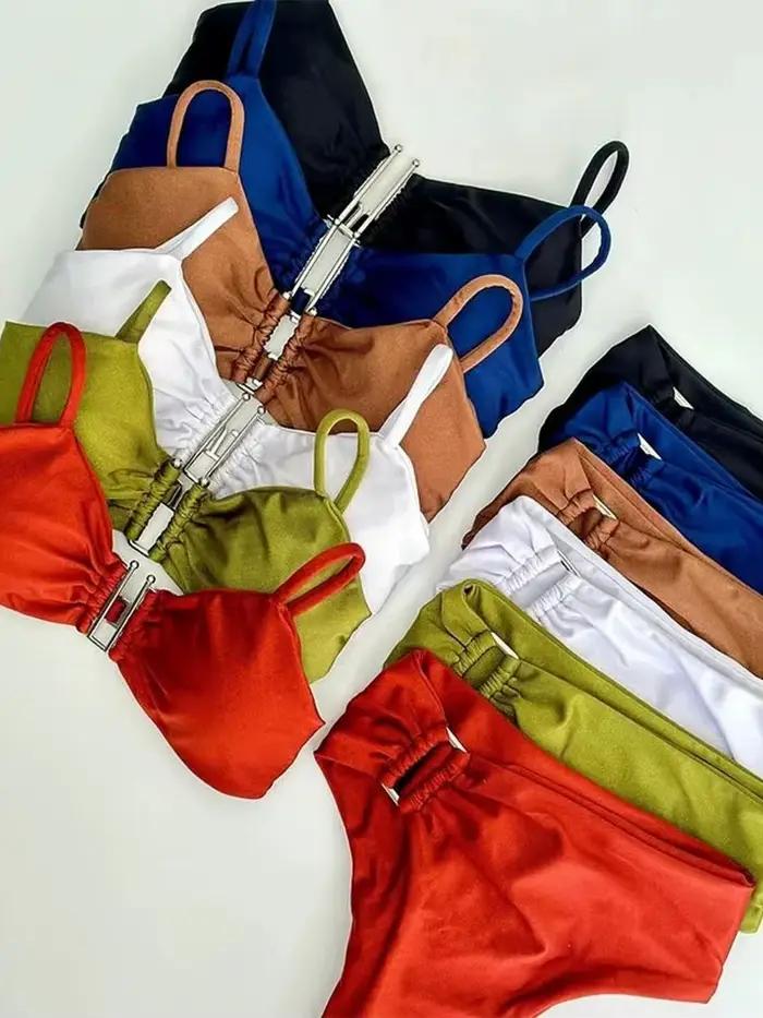 Bikini bandeau push-up pour femme 2026