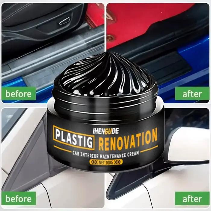 1 pièce 100g ensemble de réparation des rayures intérieures de voiture-panneau de instruments à usage pratique et pâte de surface en plastique, essentiels d'entretien du véhicule, cadeau parfait pour 