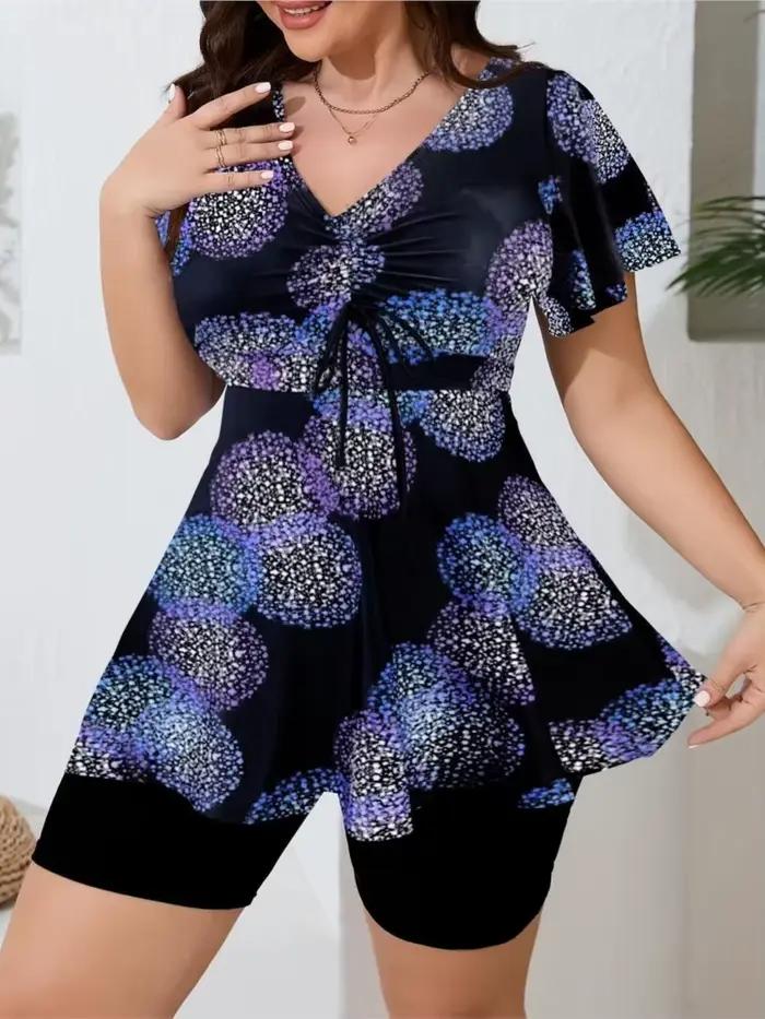 Maillot de bain taille haute push-up pour femme