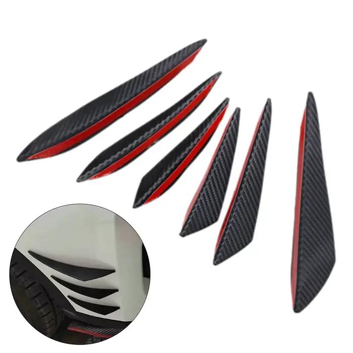 Kit de décoration de voiture universel, pièce avec diffuseur de lèvre de pare-chocs avant, ailerons de becquet et de séparateur