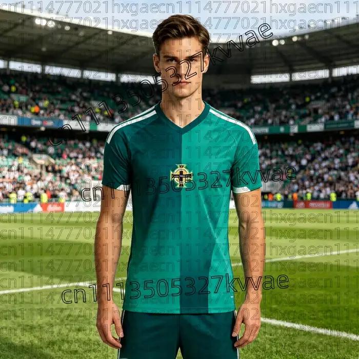 Maillot domicile et extérieur 2026 de l'Irlande du Nord – T-shirt de football pour homme, respirant et à séchage rapide, pour supporters et enfants