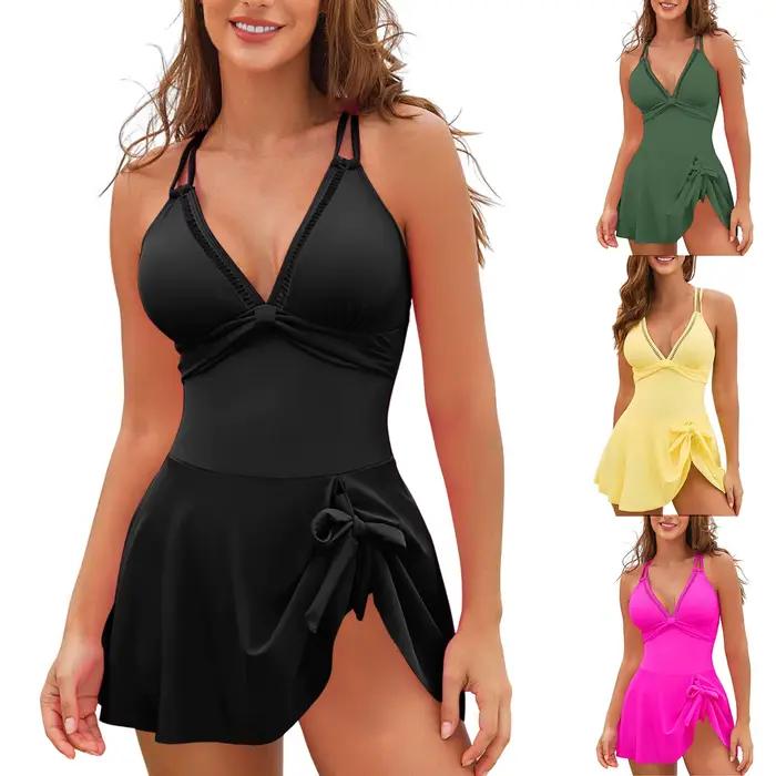 Maillot de bain amincissant sexy pour femme, maillot de bain push-up taille haute pour femme