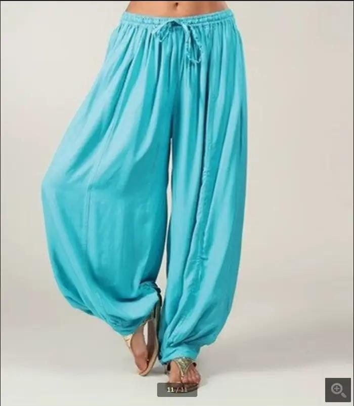 Grande taille femmes décontracté européen et américain pantalon ample dames mode jambe droite pantalon pantalons décontractés sarlan pantalon