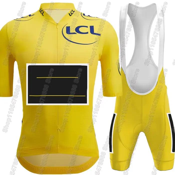 Ensemble Maillot et Cuissard Cycliste Équipe France Tour 2026 – Tenue d'Été Homme pour Vélo de Route et VTT