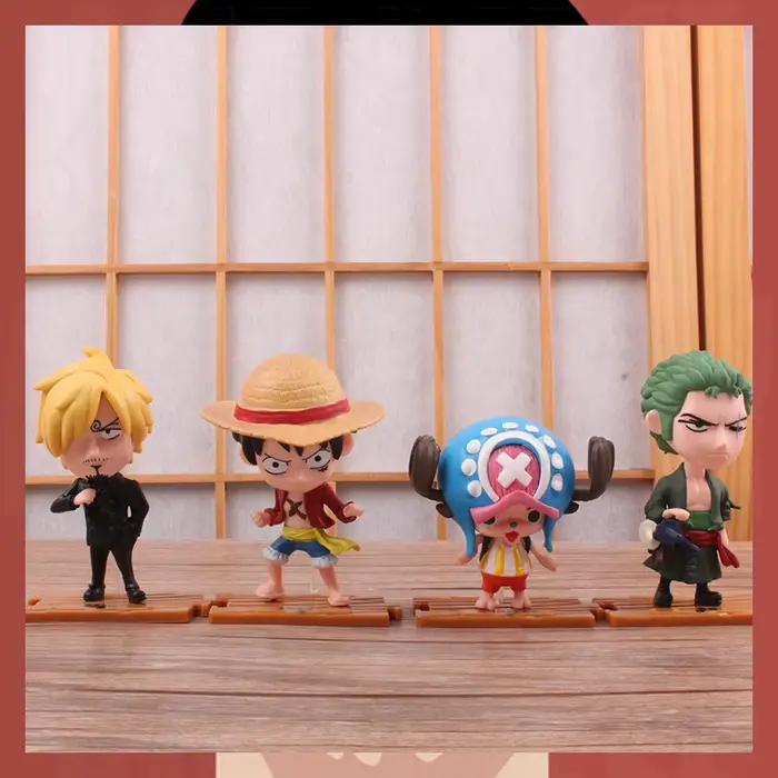 10 figurines de collection One Piece, personnages de dessins animés, modèles créatifs exquis, jouets cadeaux