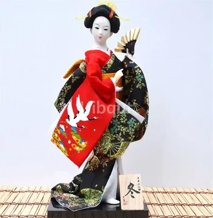 Geisha japonais kimono poupée marionnette fruits de mer sushi boutique restaurant décorer outil mignon jouet embellissement ornements cadeau artisanat 1-28