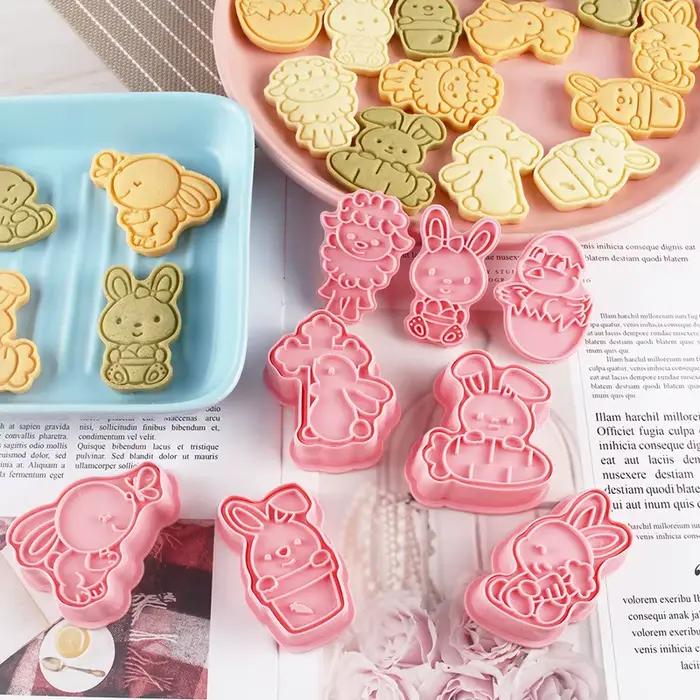 Kit de découpoirs à biscuits en forme d'animaux de dessin animé, moule à fondant, outils de décoration de gâteaux, accessoires de pâtisserie, gadget de cuisine