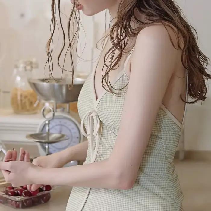 Maillot de bain une pièce style coréen féminin élégant avec dos nu et gilet dos nageur pour plage, mariage, vacances et occasions spéciales