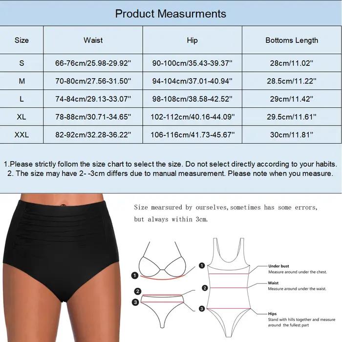 Culotte de bain taille haute pour femme