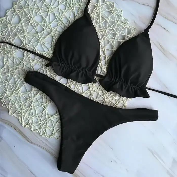 Été brésilien Bikini ensemble pour femmes Sexy 2 pièces