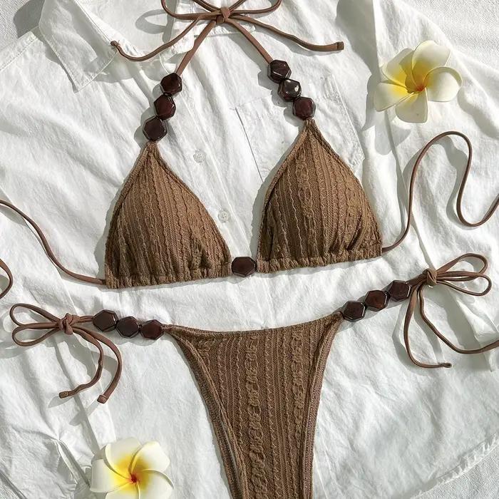 Ensemble de micro-bikini sexy en dentelle 2026 pour femme
