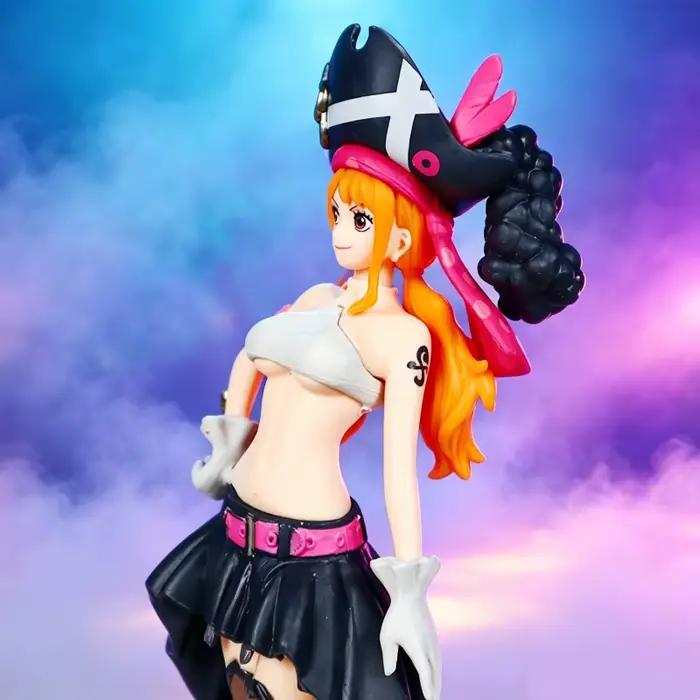 Figurine d'action Nami vêtements noirs de l'anime One Piece, figurine à habiller ONE PIECE FILM RED, modèle de collection en PVC, jouet, cadeau d'anniversaire