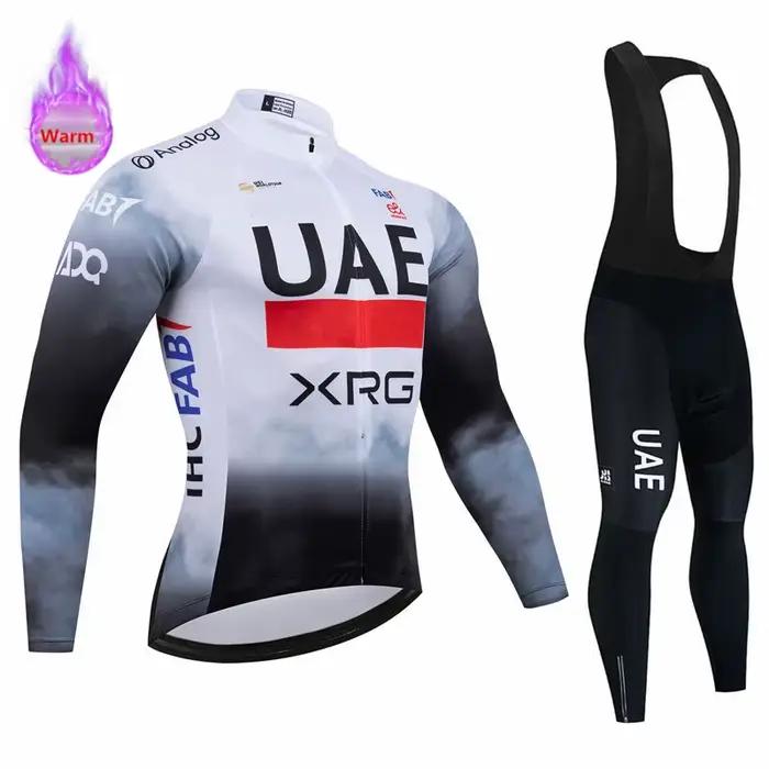 2026 Uae Team hiver polaire à manches longues cyclisme maillot ensemble montagne vélo vêtements porter Ropa Ciclismo course vélo maillot costume