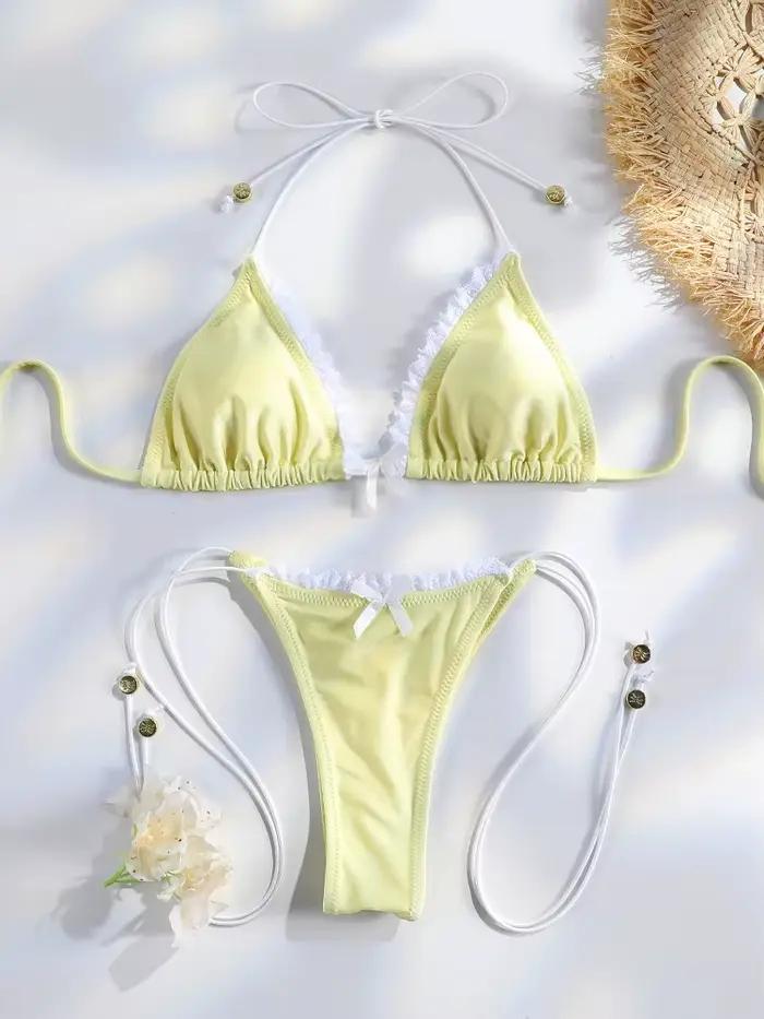 Bikini Push-Up en Dentelle 2026 – Maillot de Bain Sexy pour Femme