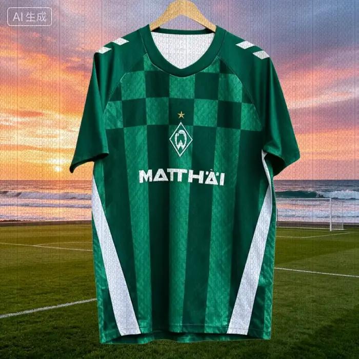 Maillots de football Werder Brême 2026 pour hommes et femmes, uniformes d'entraînement sportif, maillots de football 3D respirants, t-shirts parent-enfant